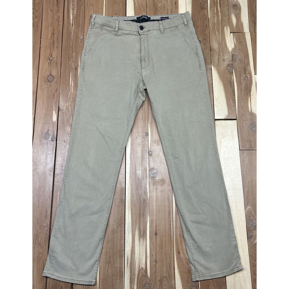 34 Heritage Charisma Chino Pants Men's 38/34 Comfort-Rise Classic Khaki Colored